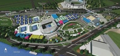 Melbourne Park Grounds Map
